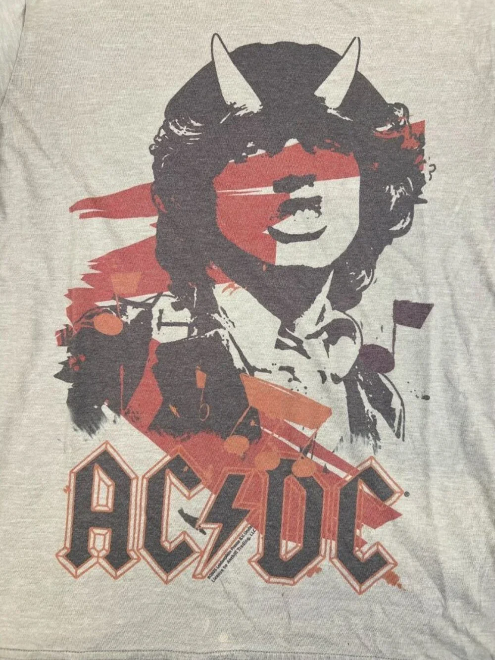 AC/DC Men Medium Graphic T-Shirt Brown 2005 Rock Band Angus Young Angus Devil - Picture 4 of 8